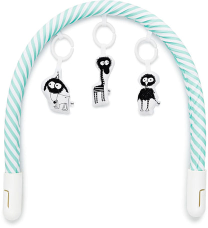 DockATot Toy Bar - Aqua/White Stripe