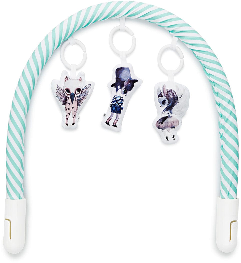 DockATot Toy Bar - Aqua/White Stripe
