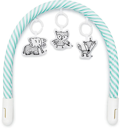 DockATot Toy Bar - Aqua/White Stripe