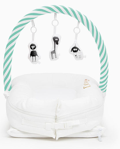 DockATot Toy Bar - Aqua/White Stripe