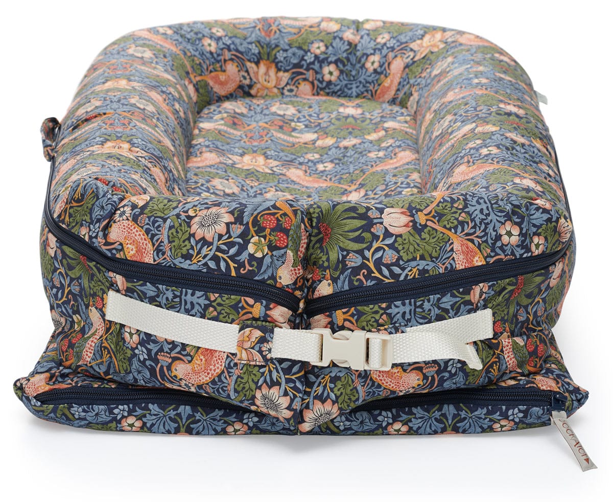 DockATot x William Morris Deluxe+ Dock - Strawberry Thief - 10362-DOCK