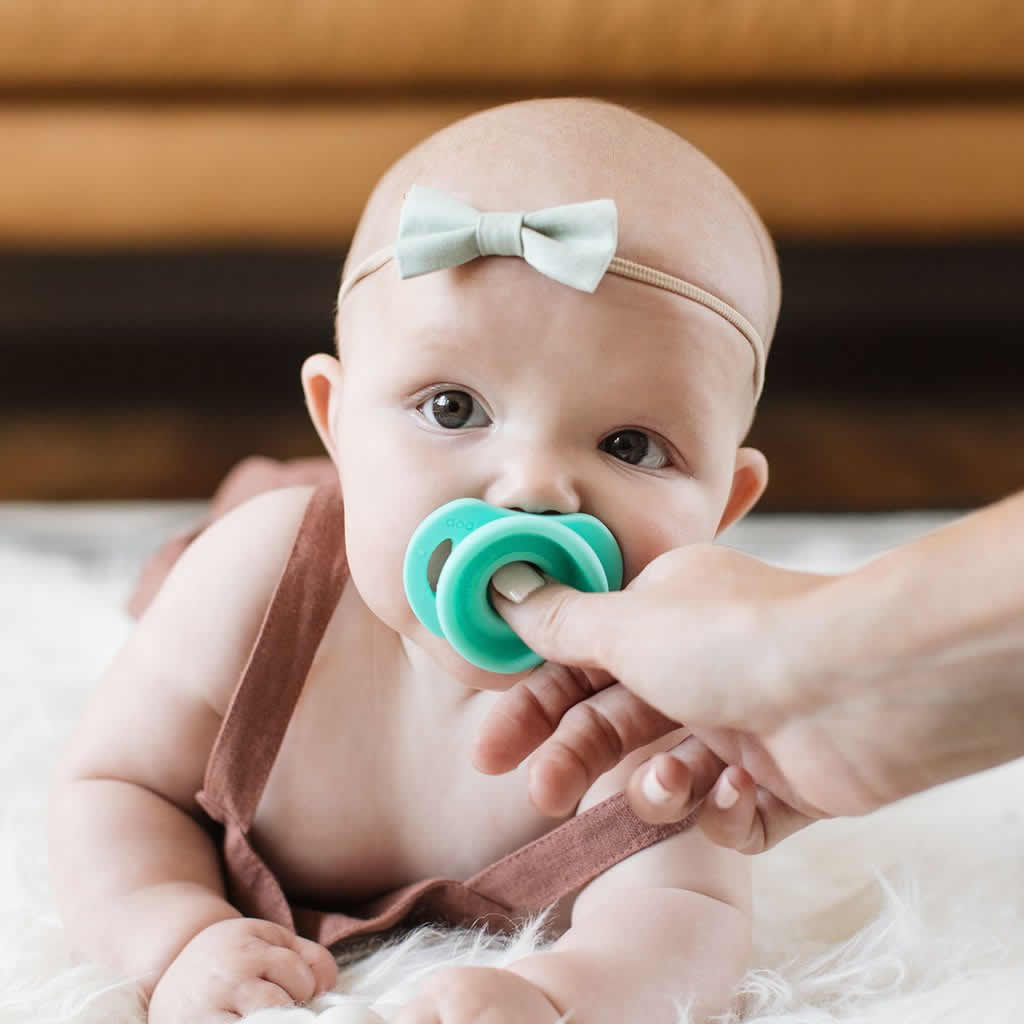 Doddle & Co. The Pop Pacifier, 2 Pack - Oh Happy Grey + In Teal Life - 1.08536E+13