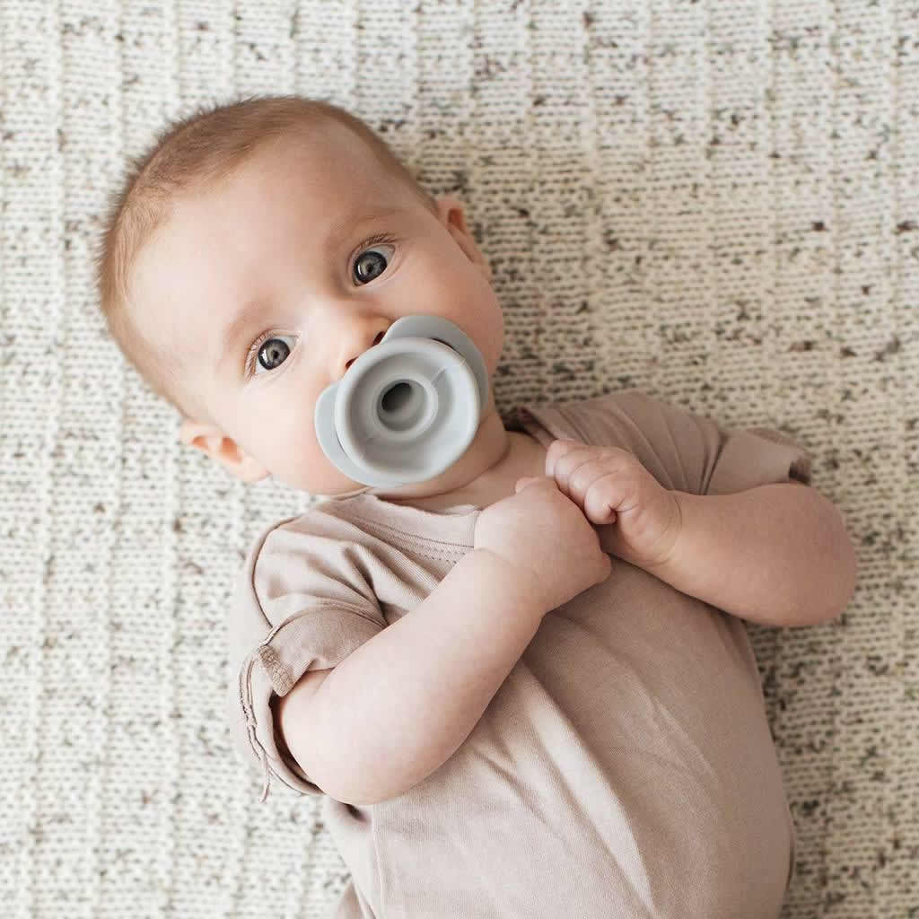 Doddle & Co. The Pop Pacifier, 2 Pack - Oh Happy Grey + In Teal Life - 1.08536E+13