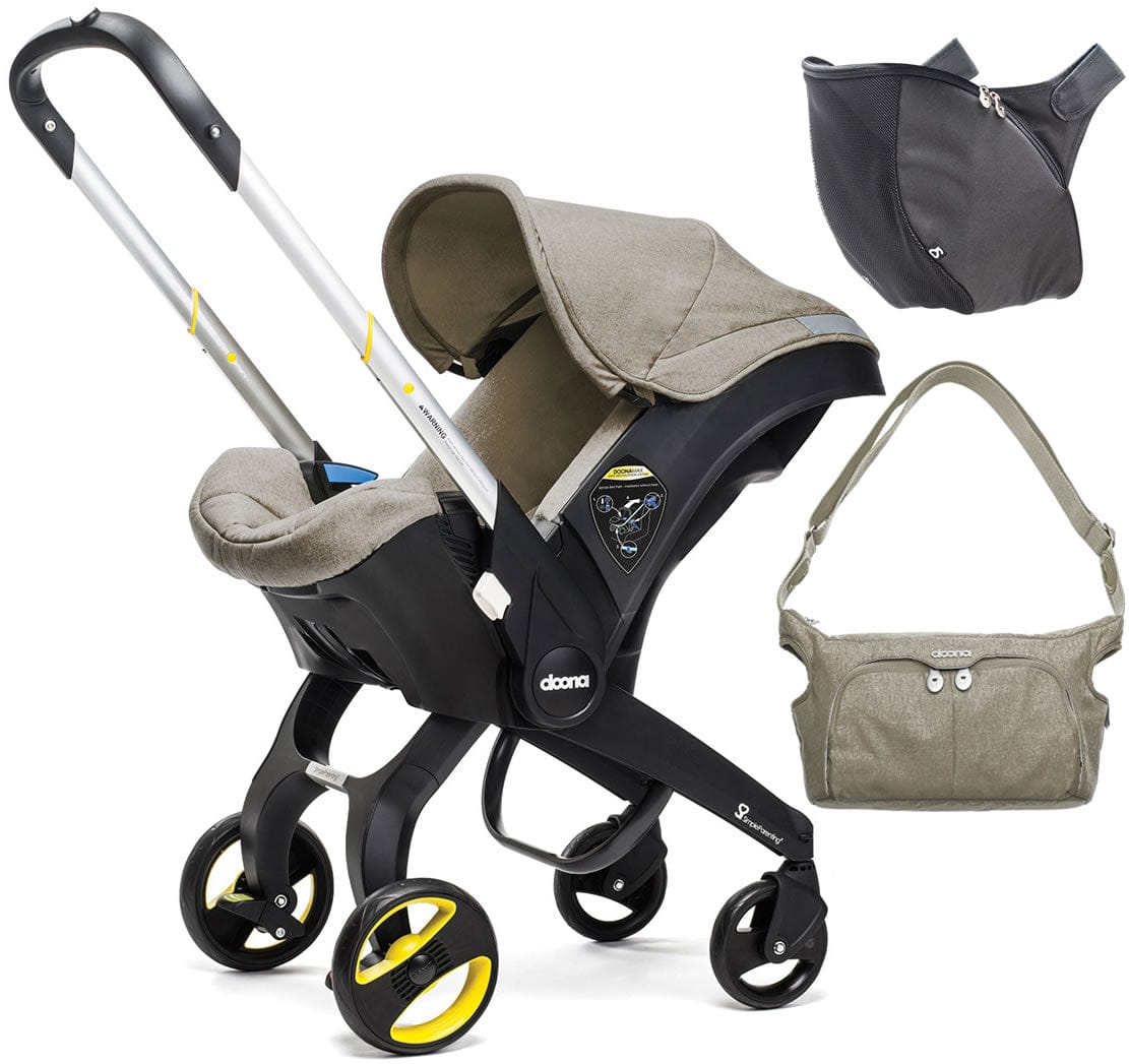 Doona Infant Car Seat + Accessory Bundle - Dune (Beige) - SP101-10-105-003