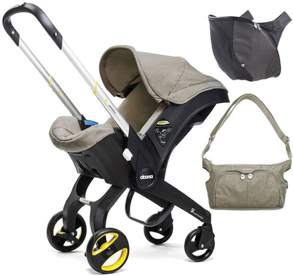 Doona Infant Car Seat + Accessory Bundle - Dune (Beige) - SP101-10-105-003