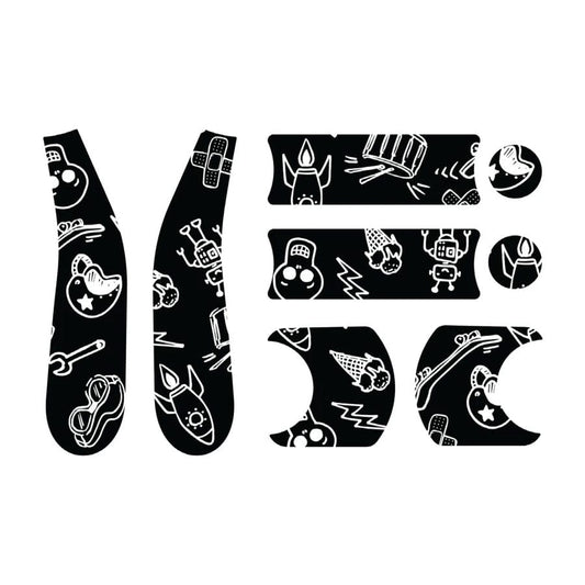 Doona Liki Sticker Set - Black & White Cool Sketch - SP555-99-022-000