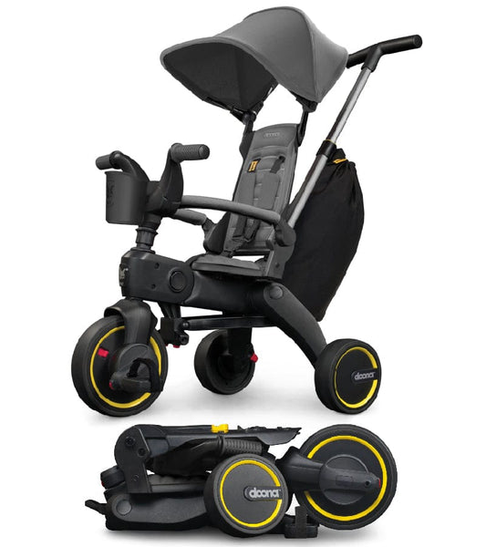 doona Liki Trike S3 グレー 折りたたみ三輪車 キャノピーなし Doona Liki Trike S3 - Grey Hound – Albee Baby