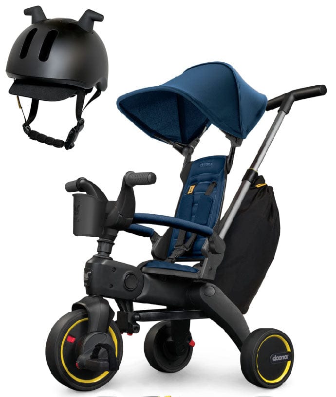Doona Liki Trike S3 + Liki Helmet Bundle - Royal Blue / Black - SP530-99-034-003-HELMET