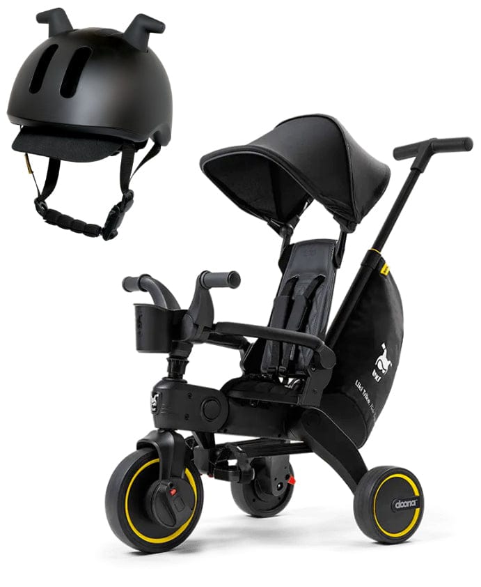 Doona Liki Trike S5 + Liki Helmet Bundle - Midnight / Black - SP540-99-040-003-HELMET