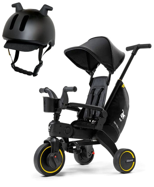 Doona Liki Trike S5 + Liki Helmet Bundle - Midnight / Black - SP540-99-040-003-HELMET