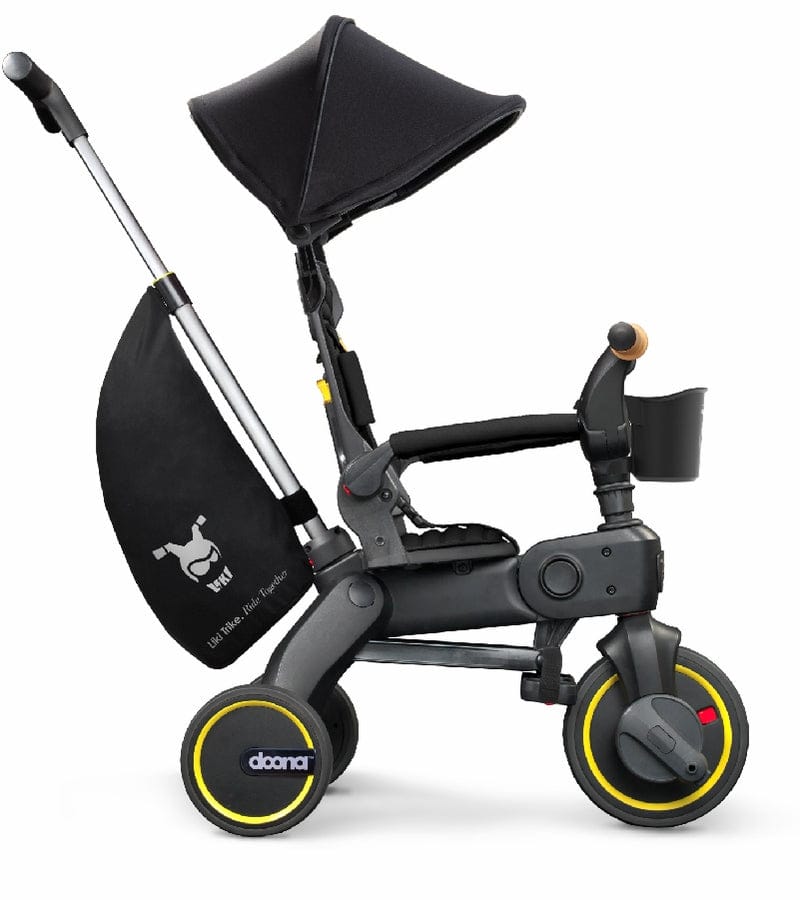 Doona Liki Trike S5 + Liki Helmet Bundle - Nitro Black / Black - SP550-99-033-003-HELMET