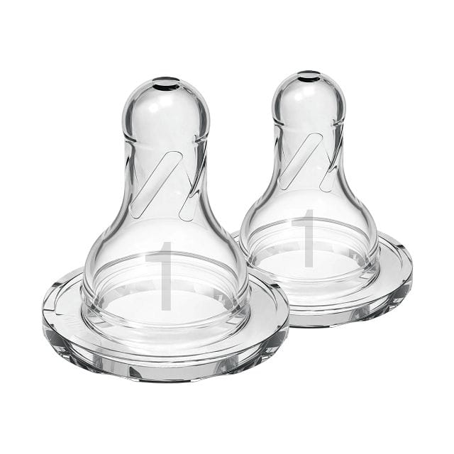 Dr. Brown's Level-1 Standard Neck Nipple, 2-Pack - 302-P3