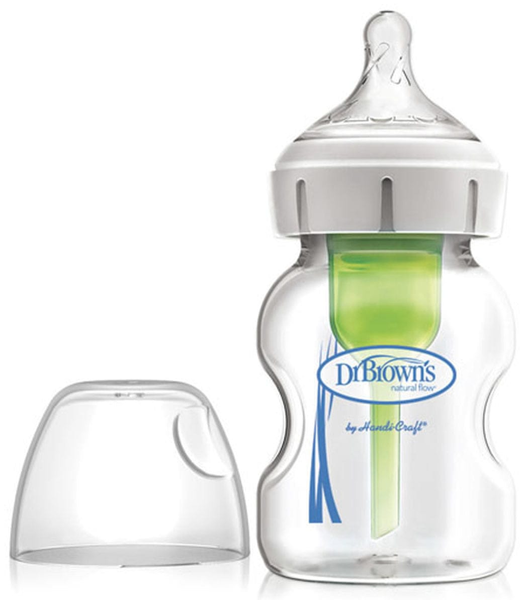 Dr. Brown's Options+ Wide-Neck Glass Bottle, 5 oz - WB51700-P4
