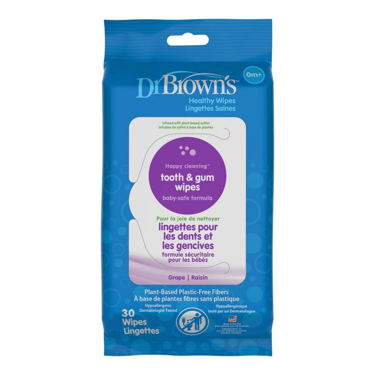 Dr. Brown's Tooth and Gum Wipes, 30-Count - HG001