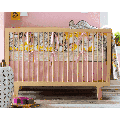DwellStudio Baby 4 Piece Crib Bedding in Dragonfly Petal - B520-51-24