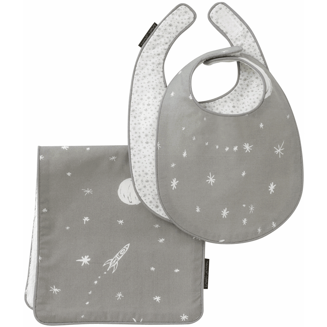 DwellStudio Galaxy Dusk Bibs & Burp Set - B120-93-10
