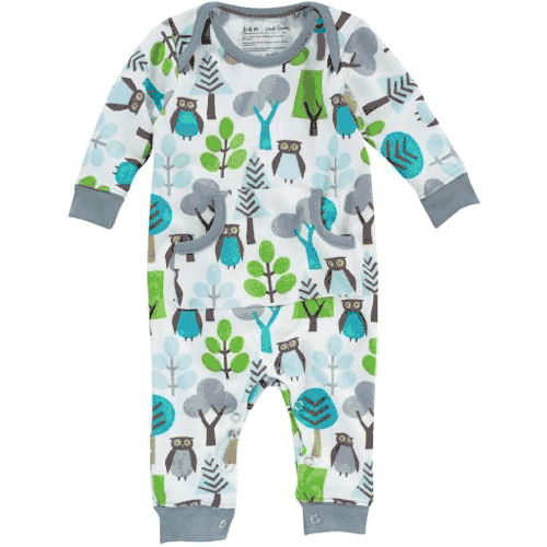 DwellStudio Owls Sky Long Sleeve Playsuit 0-3 Months