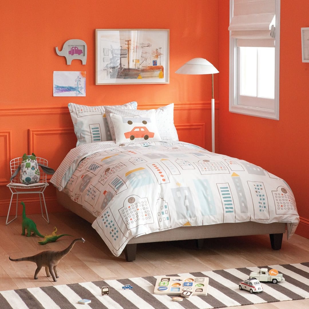 DwellStudio Skyline Light Blue Twin Duvet Set - K1020-70-18