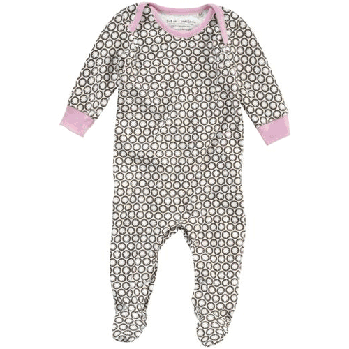 DwellStudio Starbust Chocolate Long Sleeve Footie Playsuit 0-3 Months