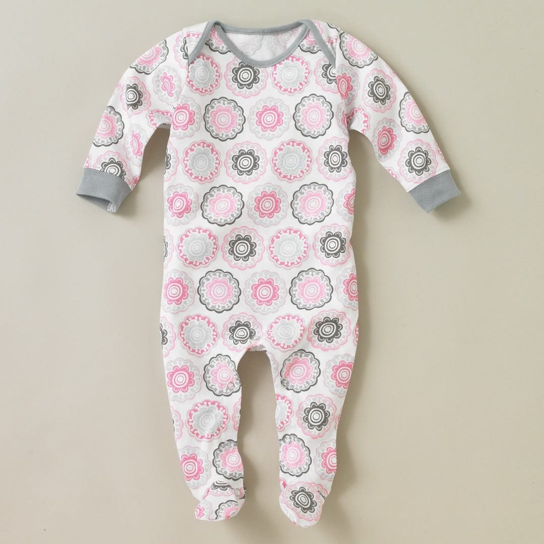 DwellStudio Zinnia Rose Footie Playsuit 0-3 Mo. - LG900-68-19-03