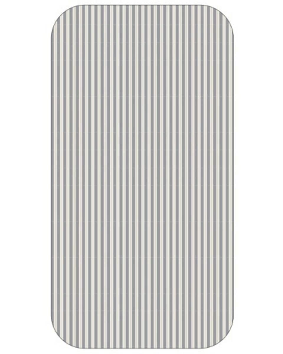 Quincy Mae Changing Pad Cover Vintage Stripe - Slate