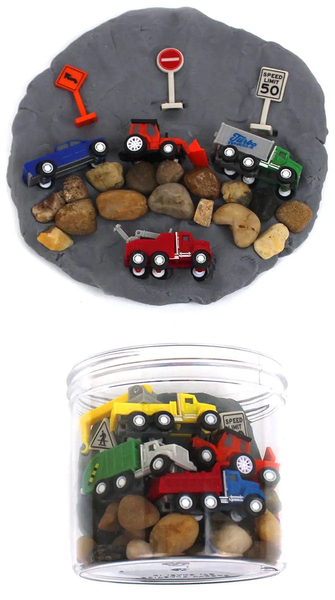 Earth Grown KidDoughs Play Dough-To-Go Jar - Transportation (Scented) - TRANSDTGKS