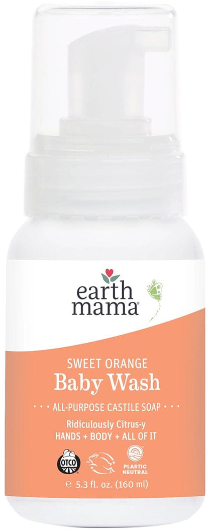 Earth Mama Sweet Orange Castile Baby Wash, 5.3 fl. oz. - 10-055