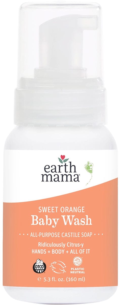 Earth Mama Sweet Orange Castile Baby Wash, 5.3 fl. oz. - 10-055
