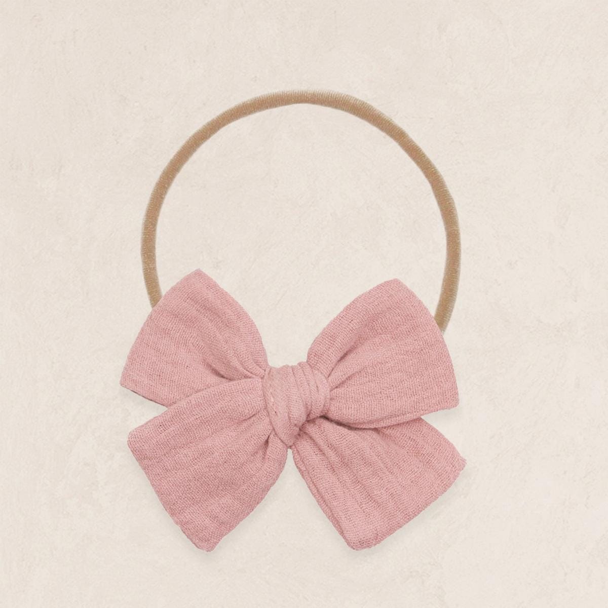 Lou Lou & Company Adventure Bow Headband - Mauve Pink