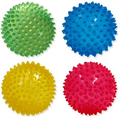 Edushape 4" See Through Sensory Ball- Set of 4 - E705175
