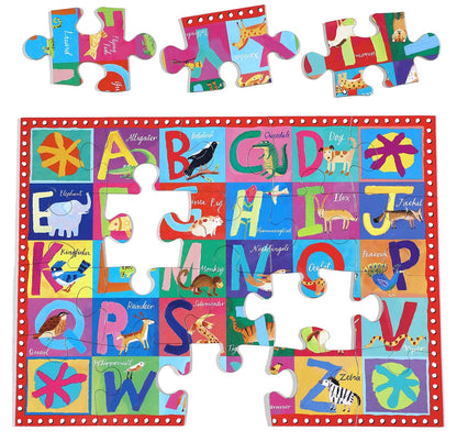 eeBoo 20 Piece Big Puzzle - Animal ABC - PZABC