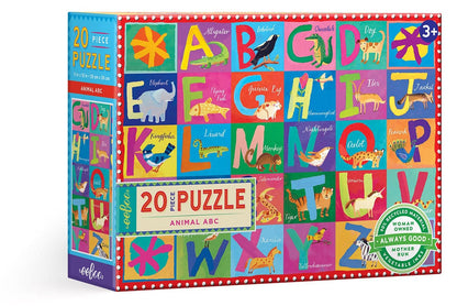 eeBoo 20 Piece Big Puzzle - Animal ABC - PZABC