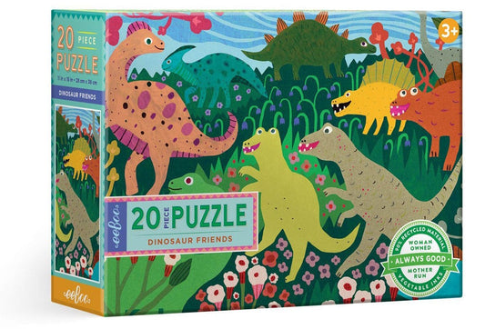 eeBoo 20 Piece Big Puzzle - Dinosaur Friends - PZDOF