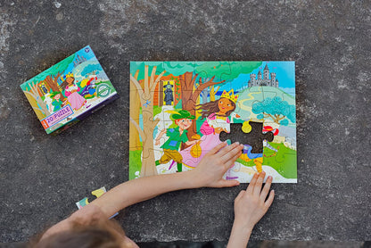 eeBoo 20 Piece Big Puzzle - Princess Adventure - PZPAV