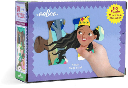 eeBoo 20 Piece Big Puzzle - Princess Adventure - PZPAV