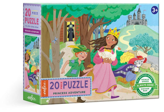 eeBoo 20 Piece Big Puzzle - Princess Adventure - PZPAV