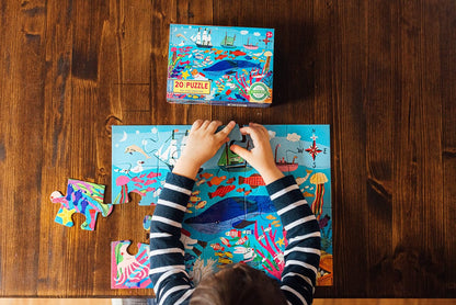 eeBoo 20 Piece Big Puzzle - Sea Exploration - PZSPL