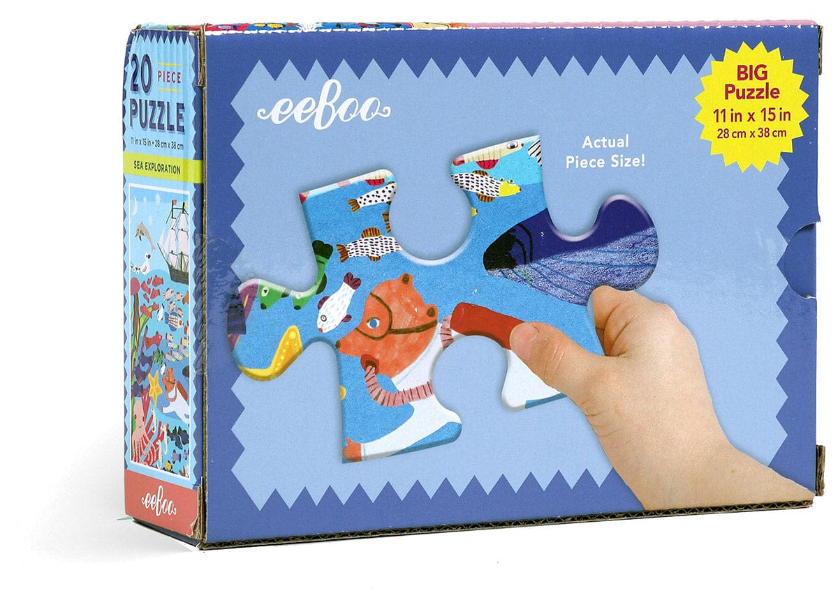 eeBoo 20 Piece Big Puzzle - Sea Exploration - PZSPL
