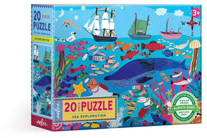 eeBoo 20 Piece Big Puzzle - Sea Exploration - PZSPL