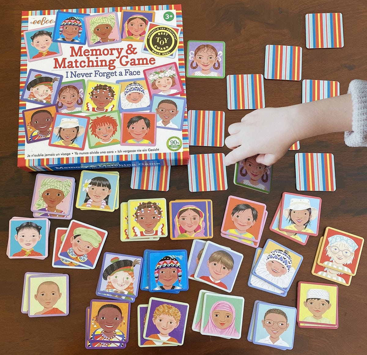 eeBoo Memory & Matching Game - I Never Forget a Face - MGFAC3
