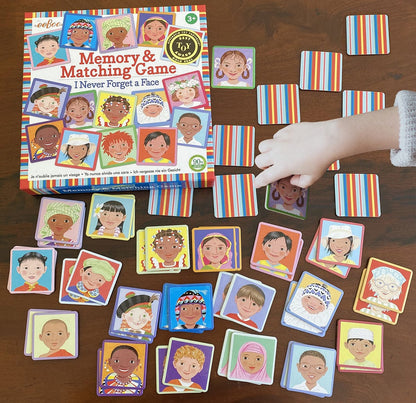 eeBoo Memory & Matching Game - I Never Forget a Face - MGFAC3