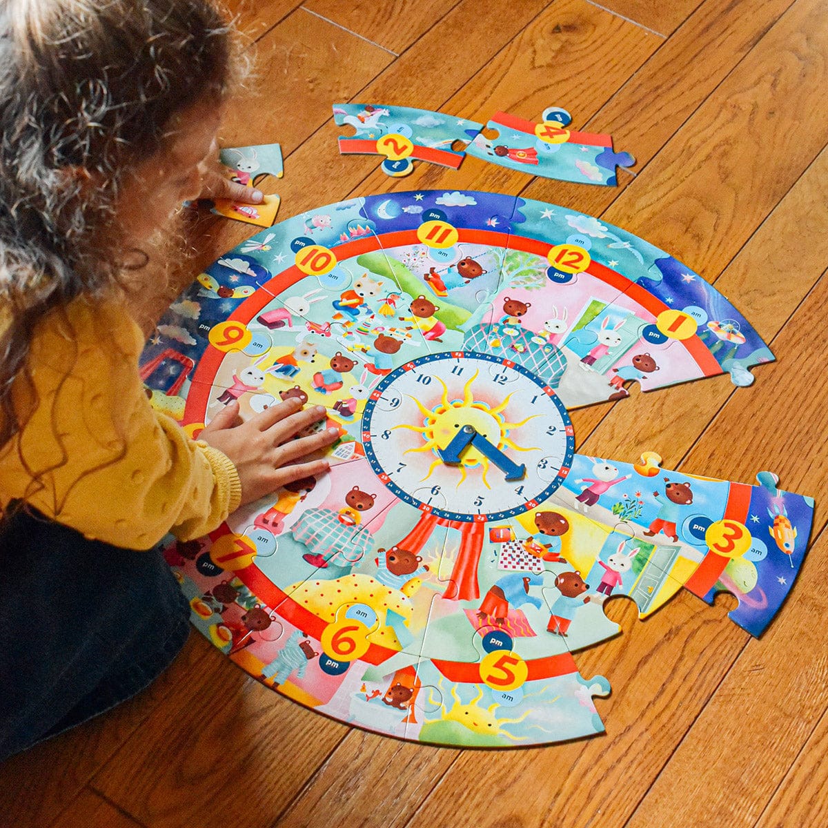 eeBoo Puzzle - Around the Clock - pzclk