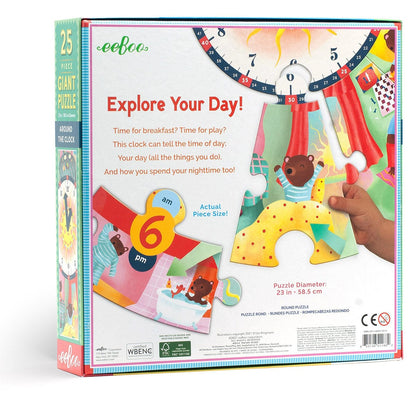 eeBoo Puzzle - Around the Clock - pzclk