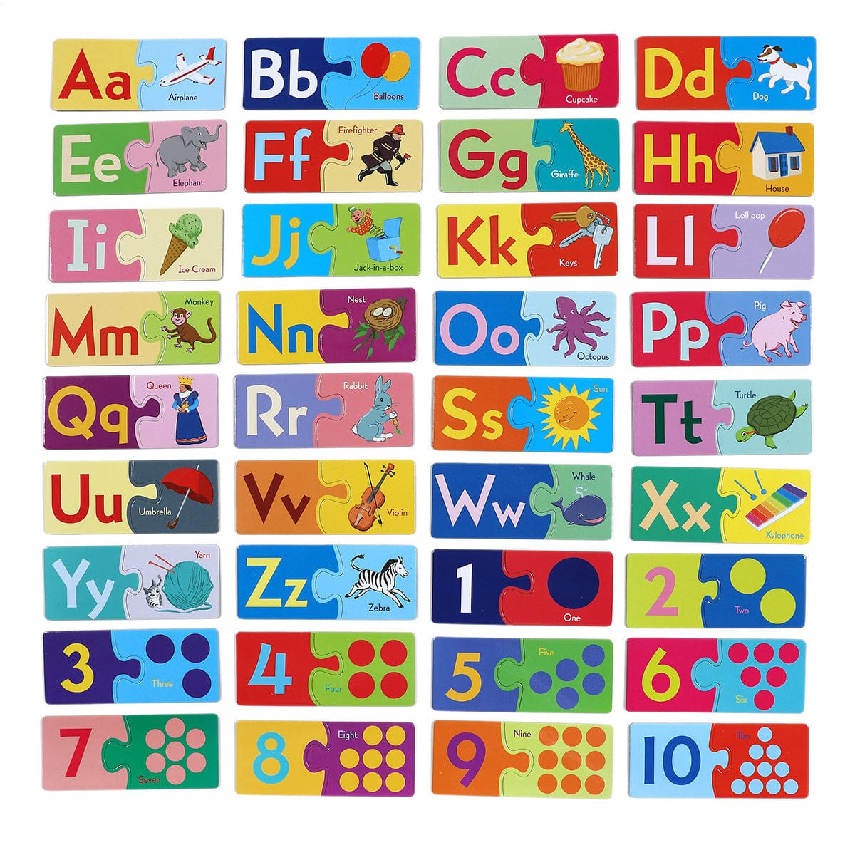 eeBoo Puzzle Pairs - Alphabet & Numbers - PPALP3