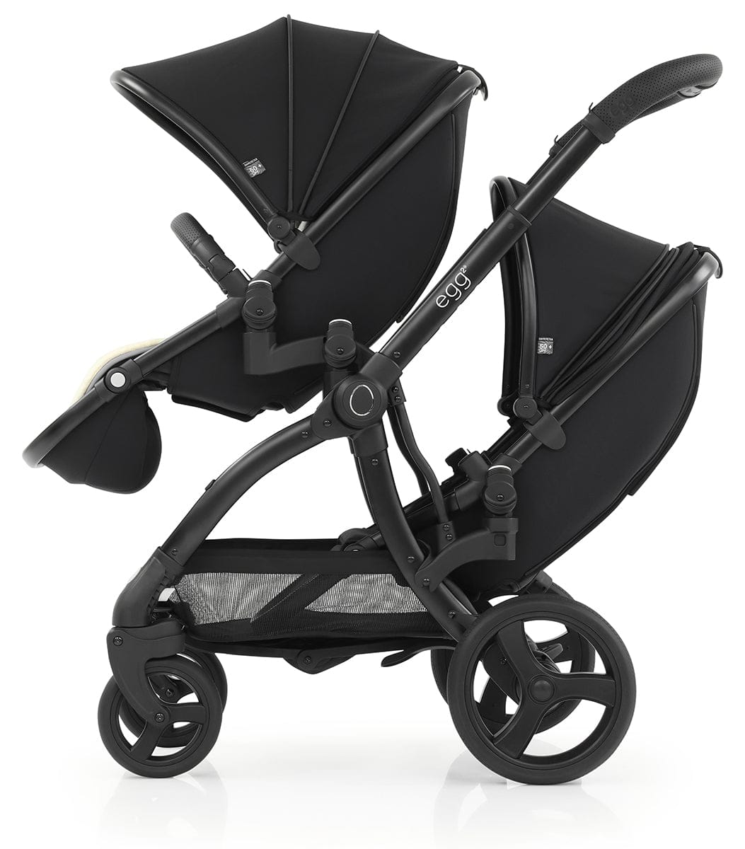 egg Strollers egg2 Double Stroller Bundle - Quartz - E2STQU-E2TAQU-E2TAAD