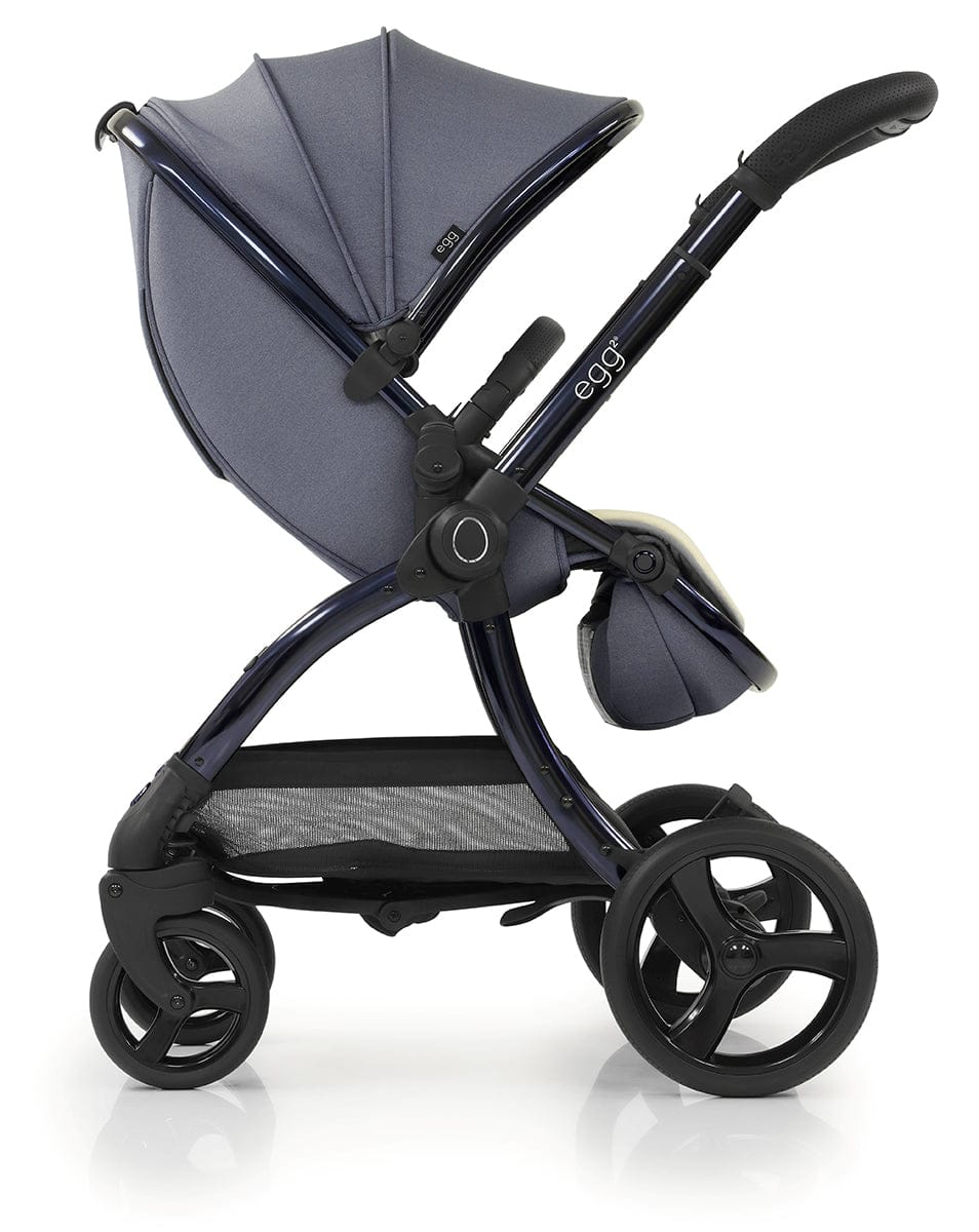 egg Strollers egg2 Stroller & Carry Cot Bundle - Chambray - E2STCH-E2CCCH