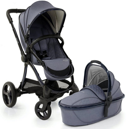 egg Strollers egg2 Stroller & Carry Cot Bundle - Chambray - E2STCH-E2CCCH