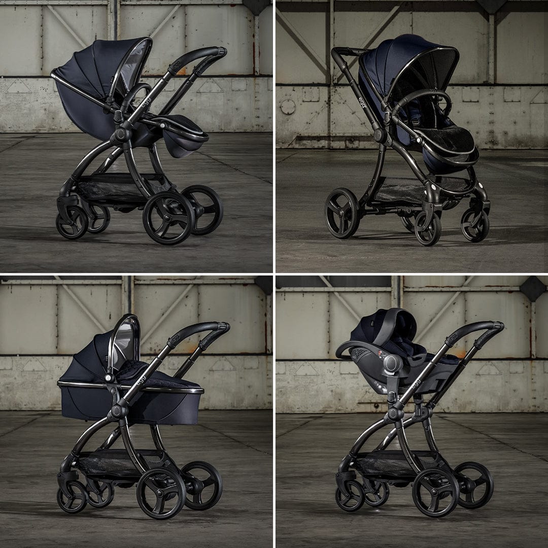 egg Strollers egg2 Stroller & Carry Cot Bundle - Cobalt - E2STCO-E2CCCO