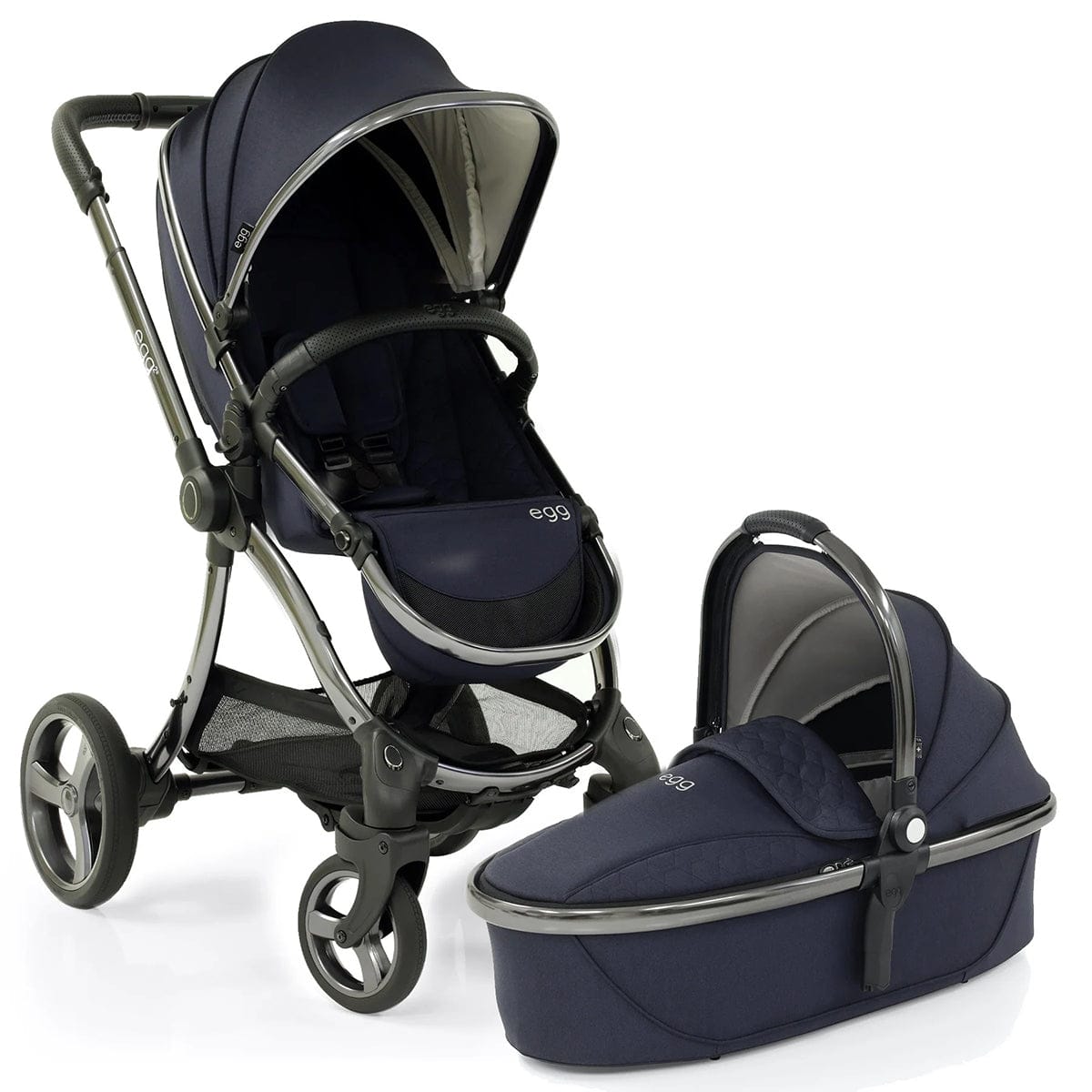 egg Strollers egg2 Stroller & Carry Cot Bundle - Cobalt - E2STCO-E2CCCO