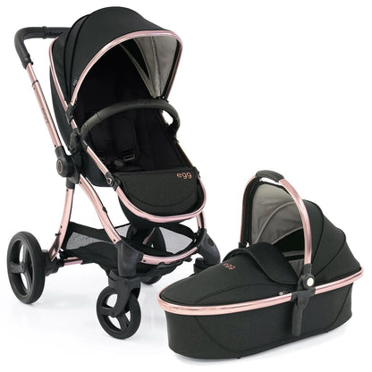 egg Strollers egg2 Stroller & Carry Cot Bundle - Diamond Black - E2STDB-E2CCDB